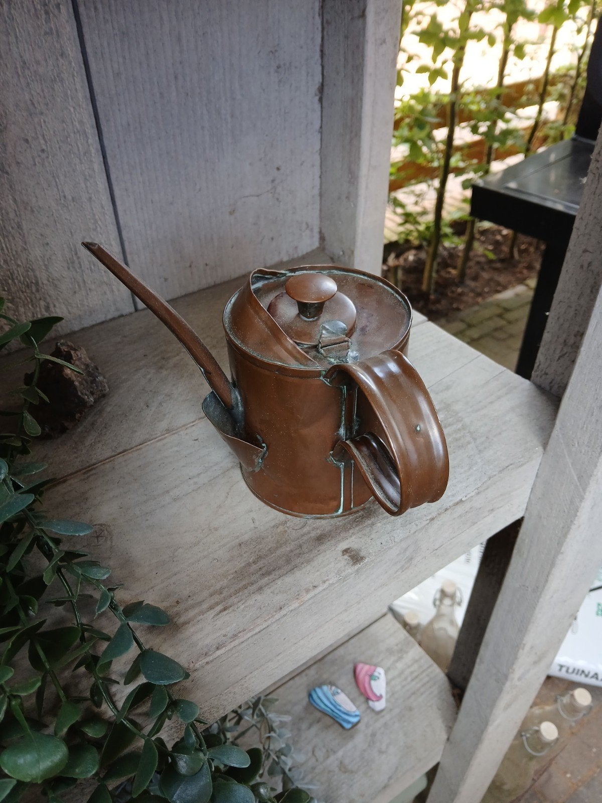 Antieke Koperen Schenkkan / Oliekan, Ophalen of Verzenden