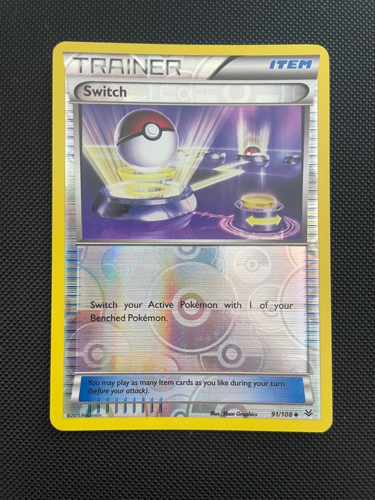 Switch 91/108 Reverse Holo XY Roaring Skies, Ophalen of Verzenden, Zo goed als nieuw