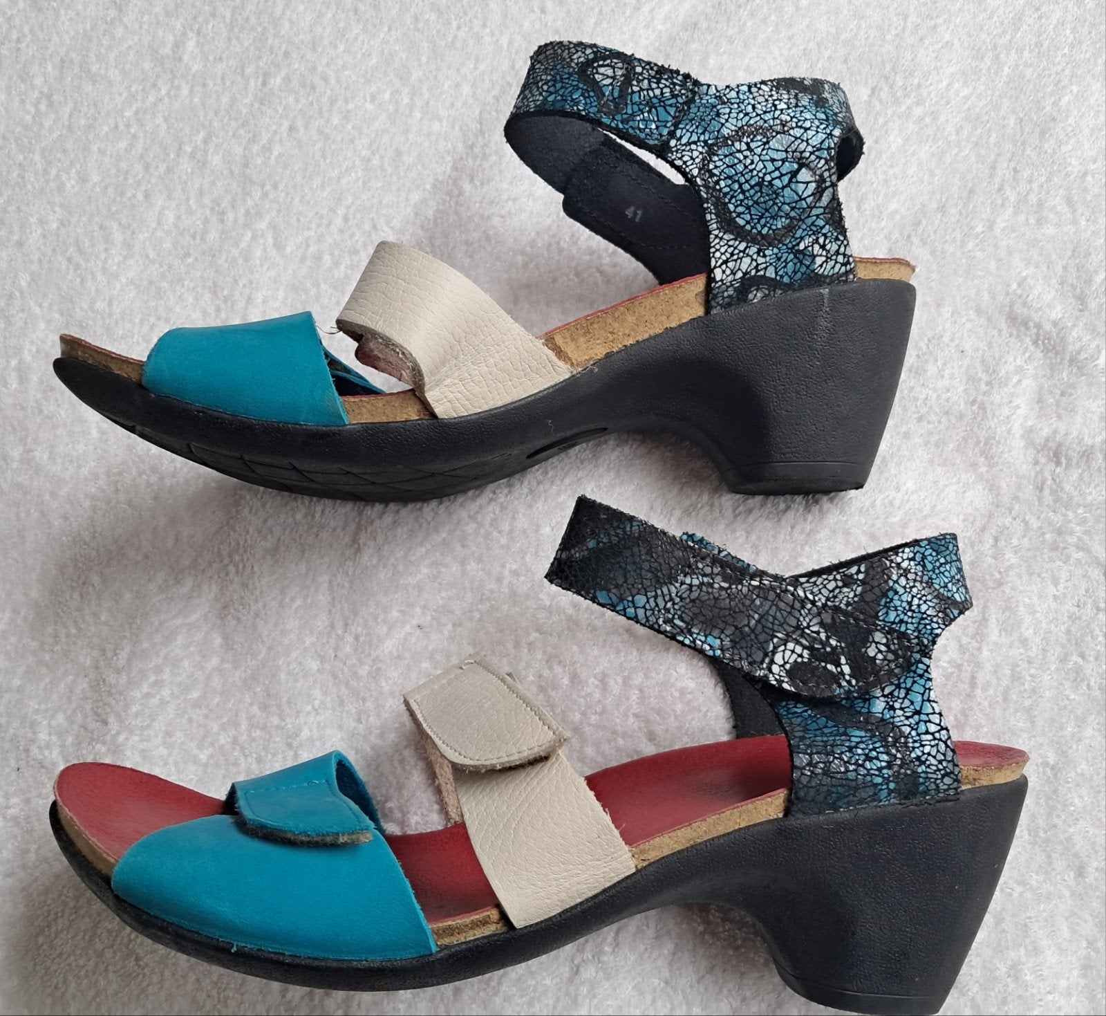 LOINTS Sandalen maat 41, 1 x gedragen, Blauw, Loints, Zo goed als nieuw, Sandalen of Muiltjes