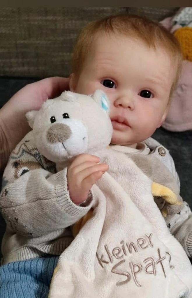 Reborn baby 💙🐻TEAB‼️❤️( Geen onzin biedingen!), Verzamelen, Ophalen of Verzenden, Zo goed als nieuw, Babypop
