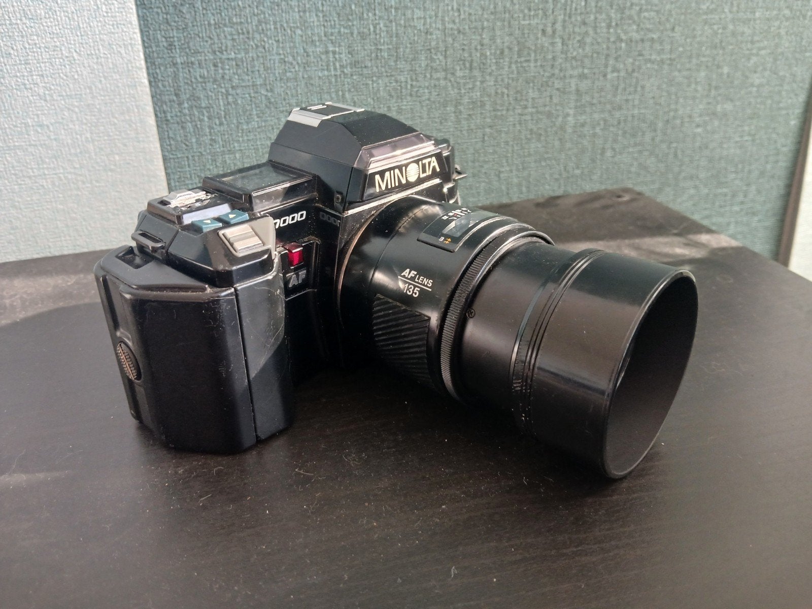 minolta 7000 incl 135mm minolta f2.8, film getest, Audio, Tv en Foto, Ophalen of Verzenden, Spiegelreflex, Minolta