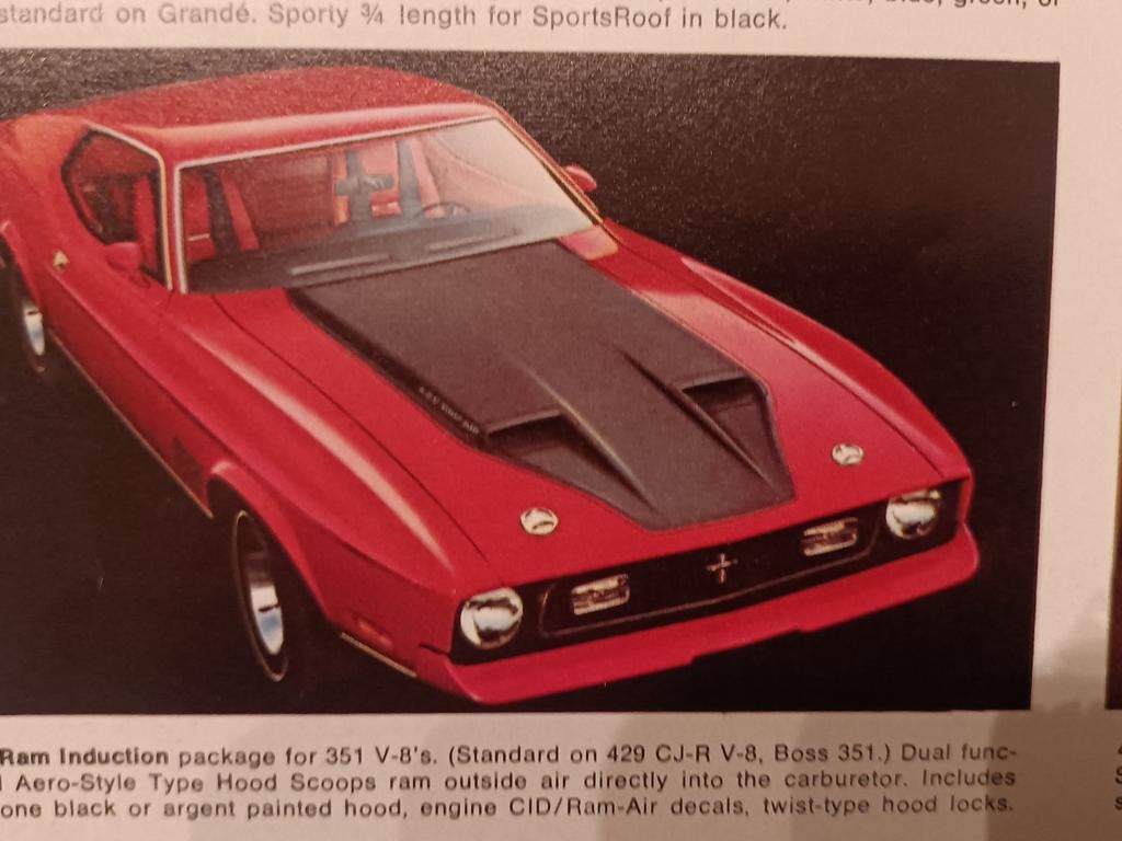 Ford mustang 1971 folder, Ophalen, Zo goed als nieuw, Auto's