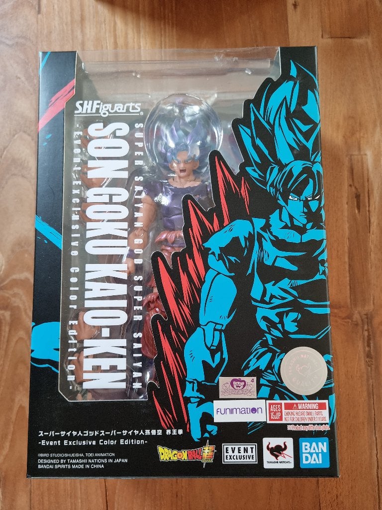 S.H.Figuarts Son Goku Kaio-Ken Super Saiyan God Super Saiyan, Verzamelen, Verzenden, Gebruikt