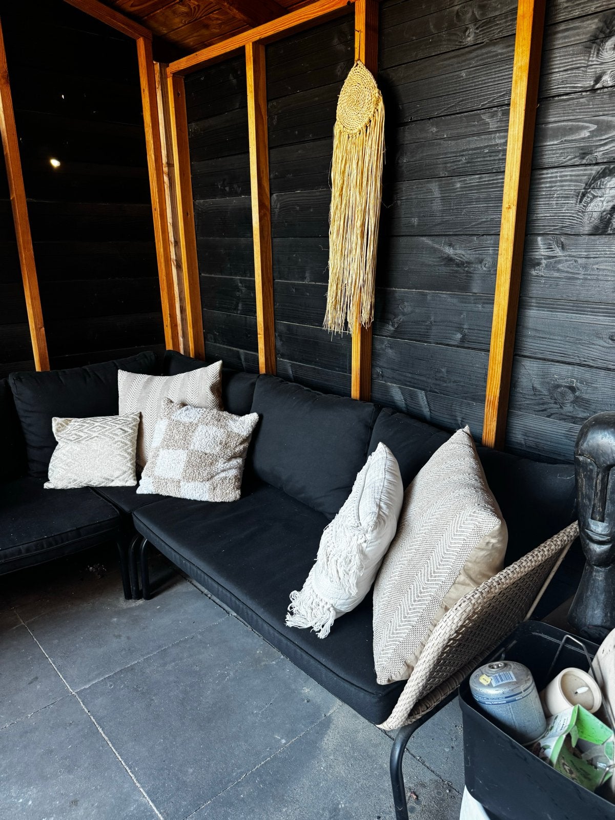 Loungeset Karwei 5 personen, Tuin en Terras, Tuinsets en Loungesets, Ophalen, Zo goed als nieuw, Loungeset, Bank