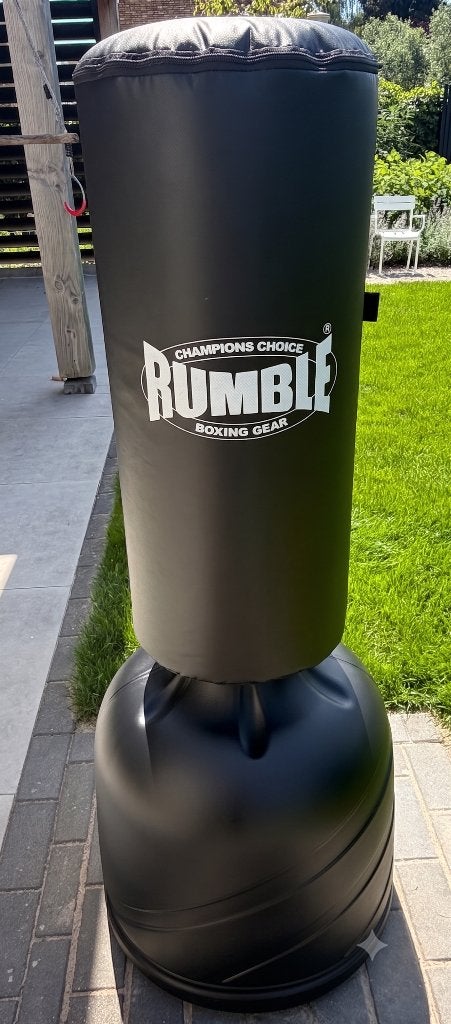Rumble bokspaal Ready (NIEUW), incl. handschoenen en grind, Ophalen, Nieuw, Bokszak