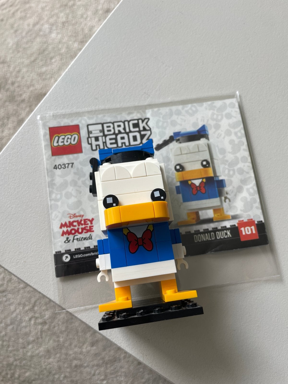 Lego Brickheadz 40377 Donald Duck, Ophalen of Verzenden, Gebruikt