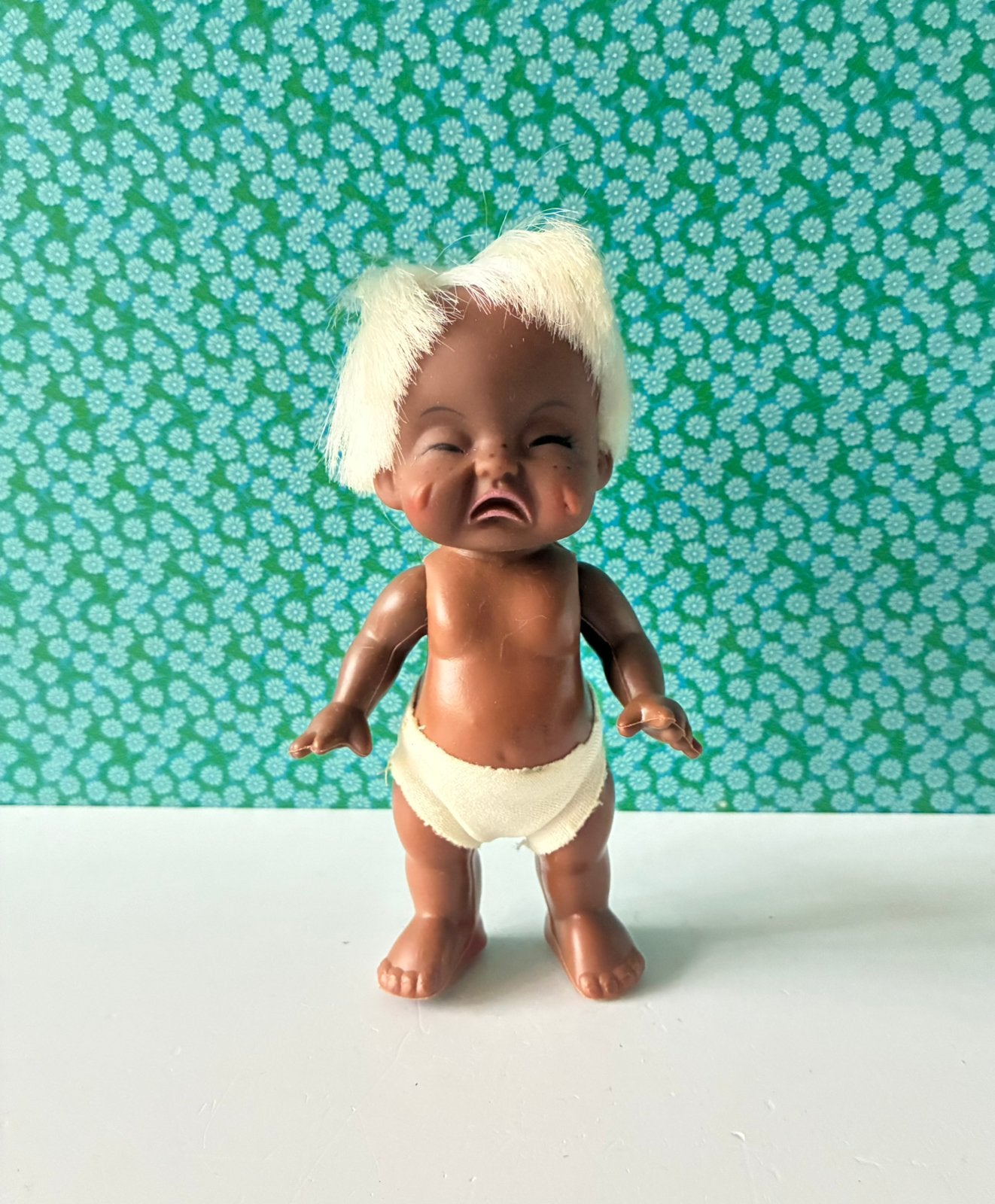 Vintage 70’s emotie popje, Gebruikt, Ophalen of Verzenden, Nvt, Pop