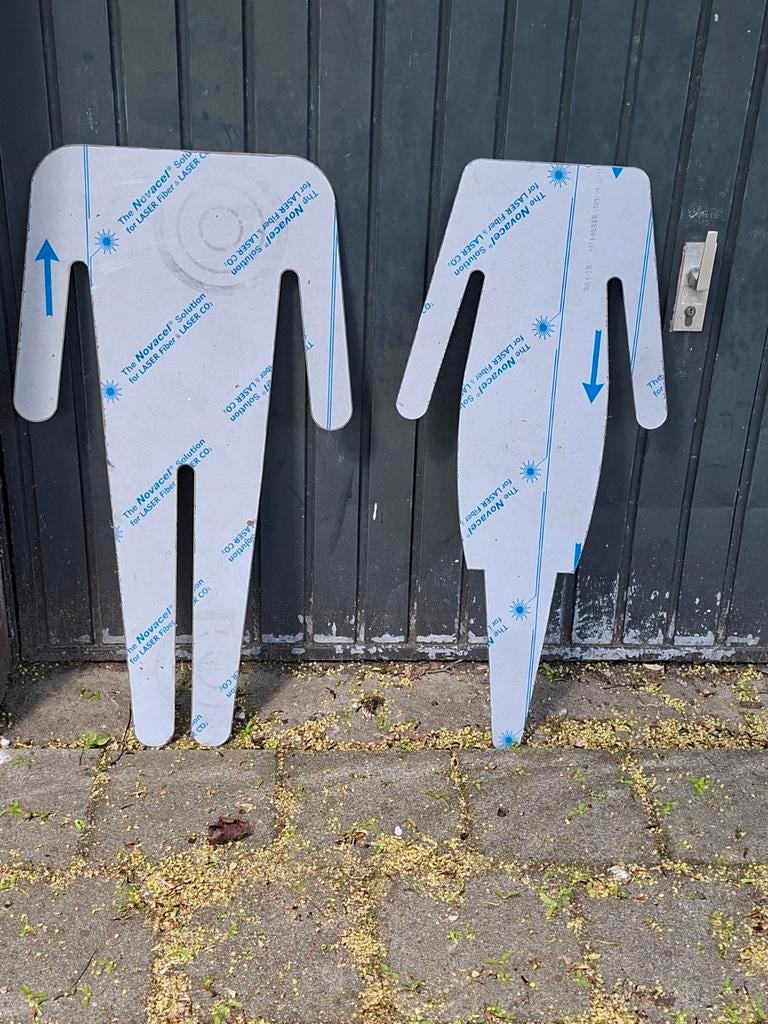 wc figuren  man vrou, Ophalen of Verzenden