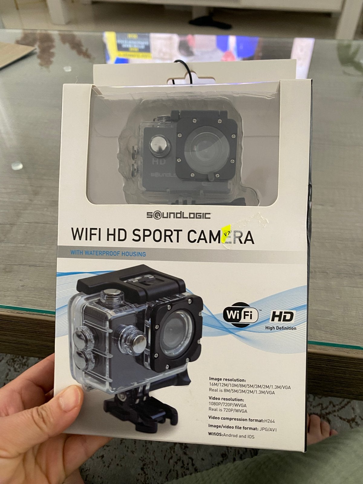 Soundlogic WiFi HD Sport Camera met waterdichte behuizing, Ophalen of Verzenden, Nieuw, Overige merken