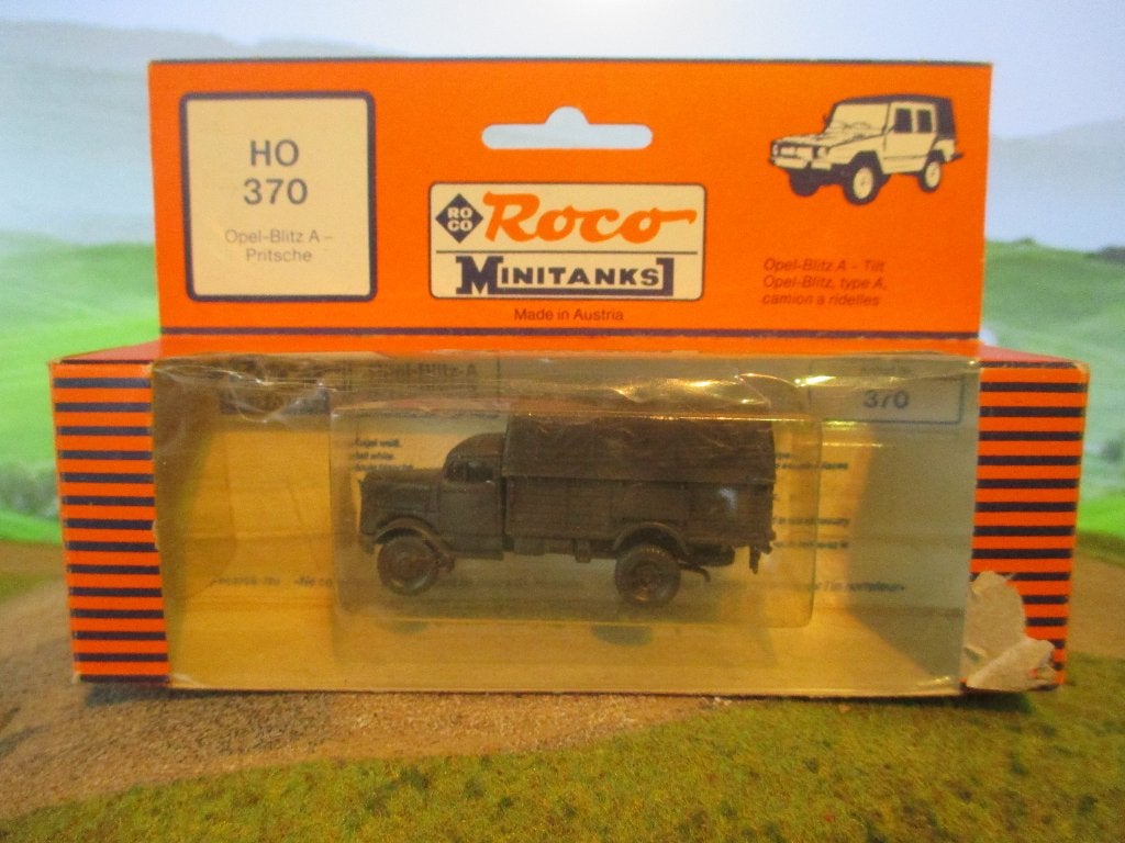 1939 Opel Blitz manschappenwagen met huif - Roco Minitanks, Ophalen of Verzenden, Nieuw, Bus of Vrachtwagen, Roco