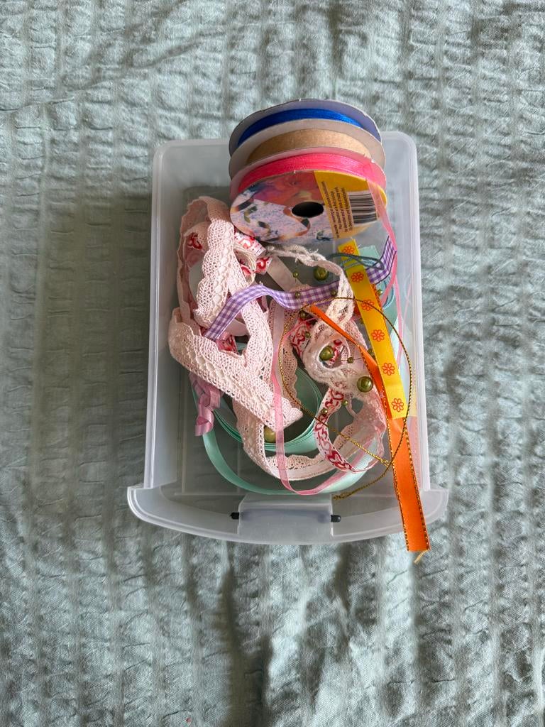 Diverse lintjes voor knutselen en decoratie, Gebruikt, Textiel, Meerkleurig, Ophalen of Verzenden