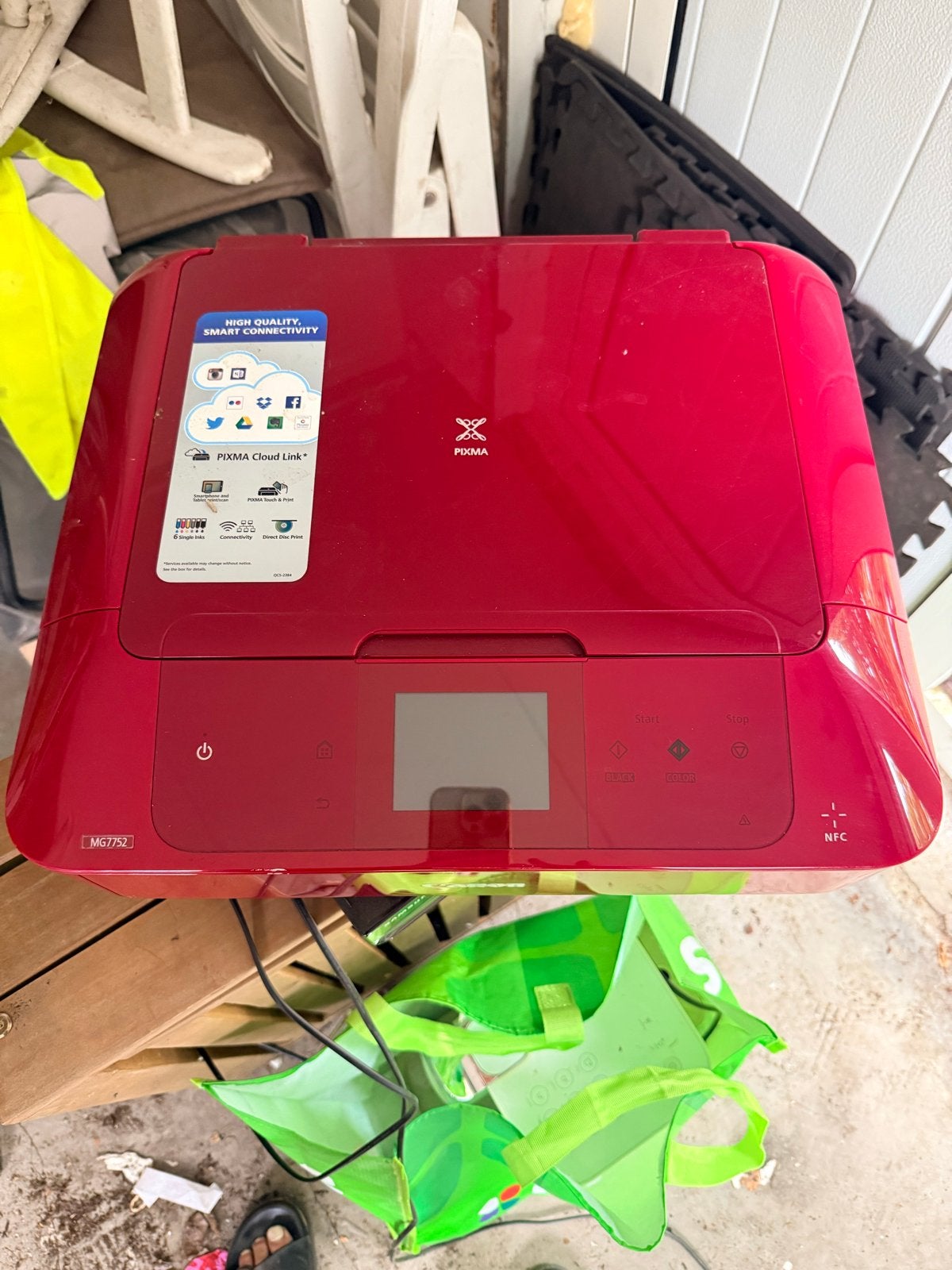 Canon Pixma MG7752 All-in-one printer (rood) - defect, Computers en Software, Printers, Ophalen, Inkjetprinter, All-in-one, Kleur printen