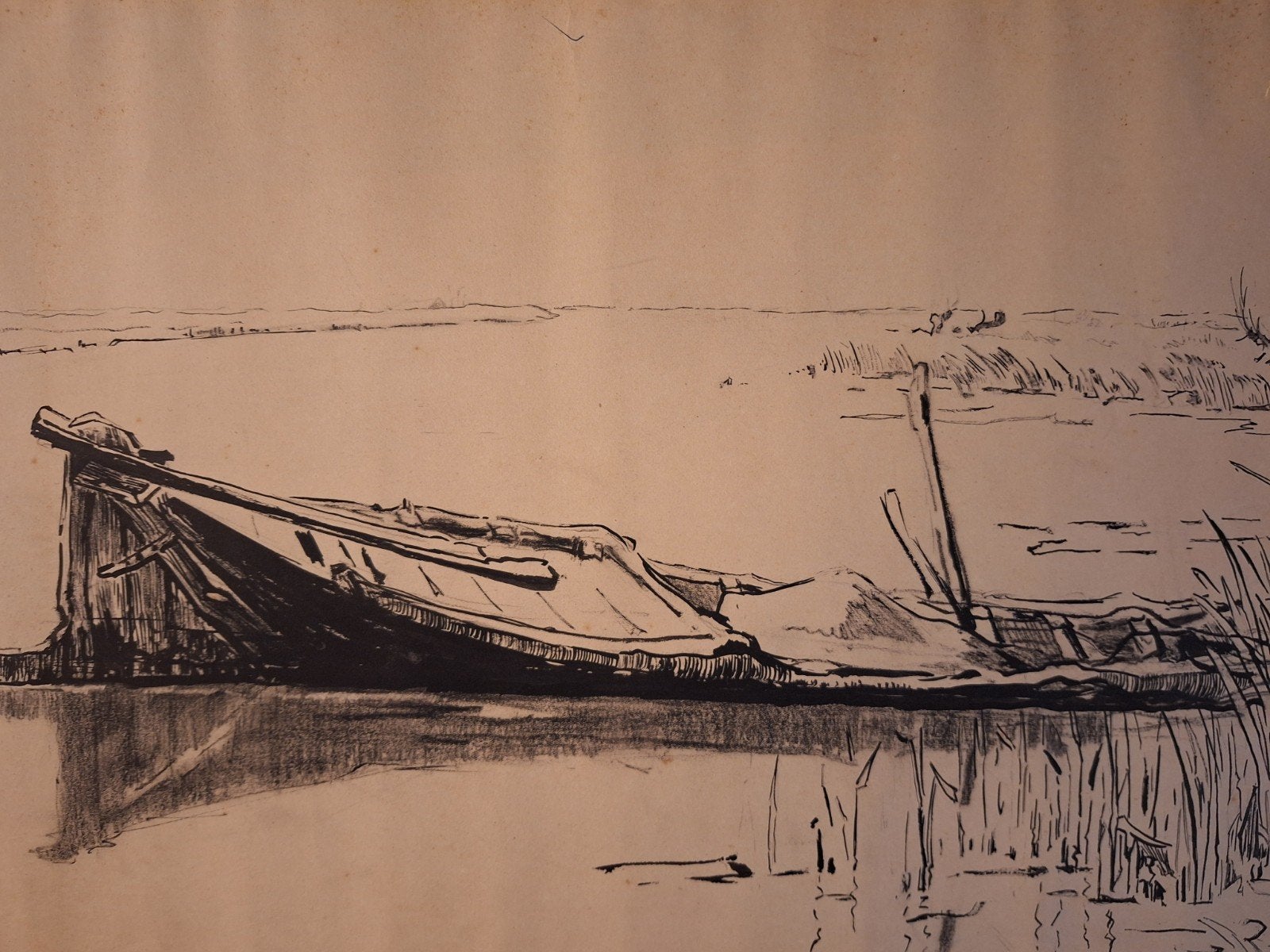 Originele tekening van Toon de Jong, Ophalen of Verzenden, Tekening, Potloodtekening, Origineel