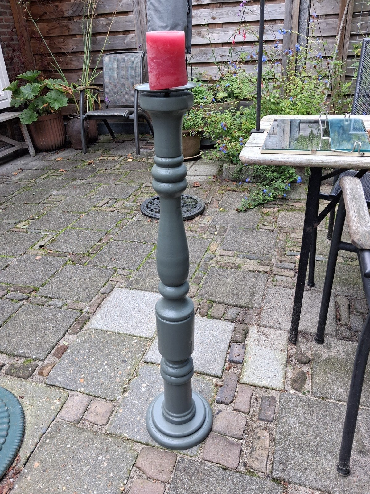 grote kandelaar, Ophalen