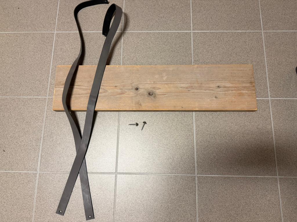 Wandplank met ophangbanden, Huis en Inrichting, Woonaccessoires | Wandplanken en Boekenplanken, Ophalen