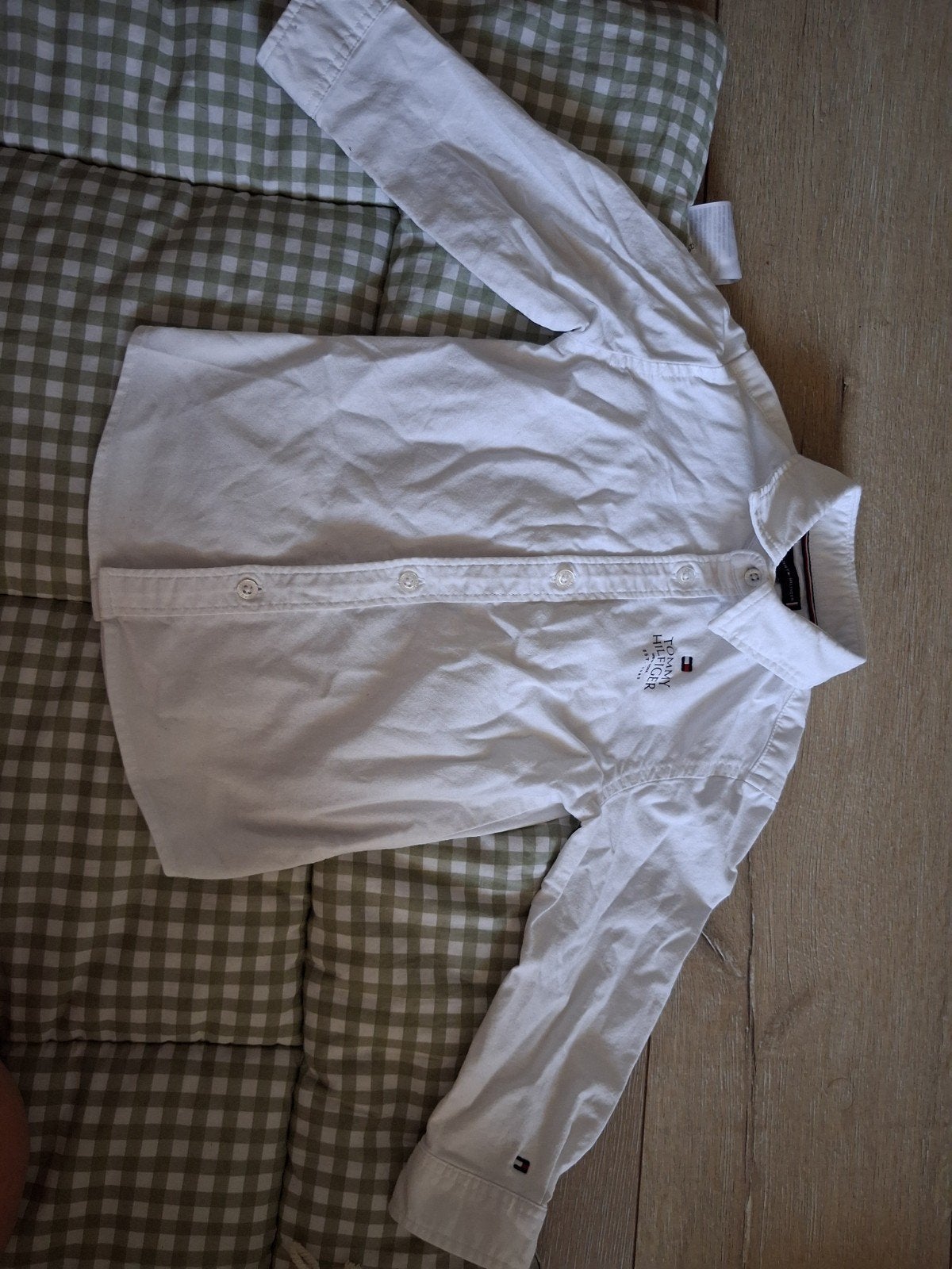 Tommy Hilfiger overhemd wit - maat 86, Kinderen en Baby's, Ophalen of Verzenden, Gebruikt, Tommy Hilfiger, Jongen