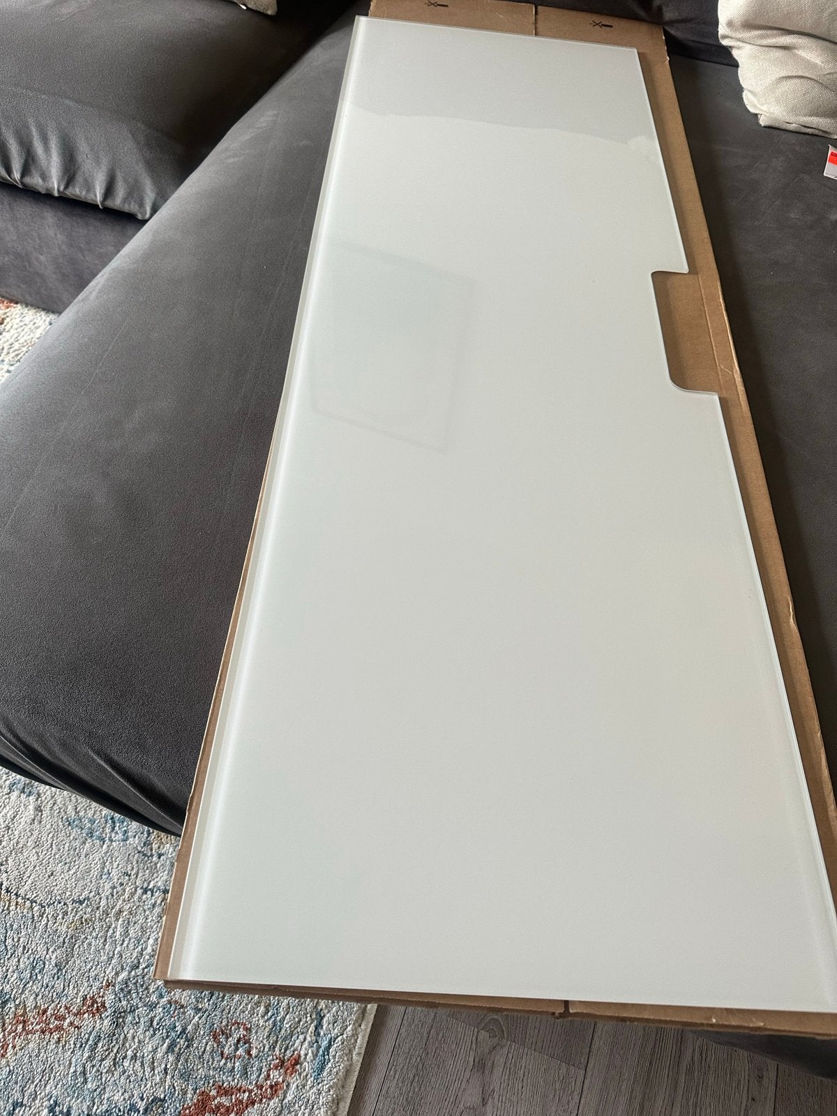 IKEA Besta Glasplaat Wit voor tv .zo goed als nieuw, Ophalen of Verzenden, Nieuw
