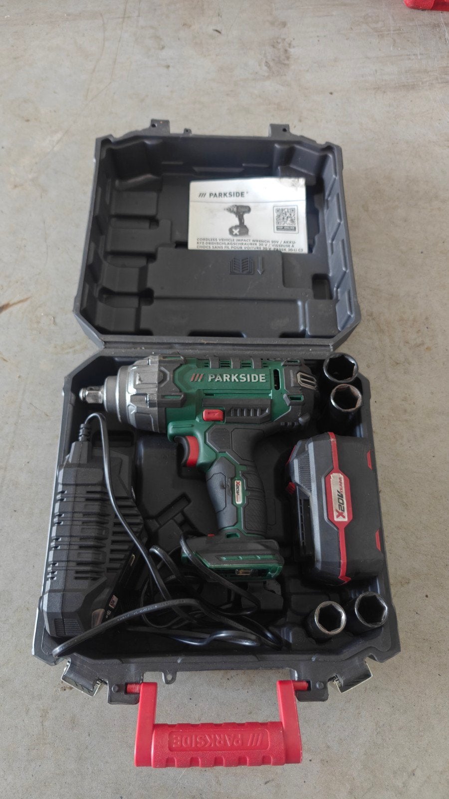 Parkside Slagmoersleutel 400Nm Complete Set, Ophalen, Zo goed als nieuw, Overige typen, Parkside