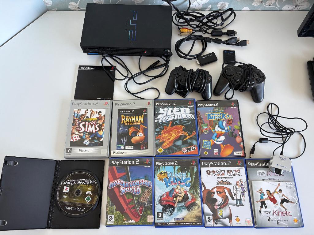 Playstation 2 met spellen, Spelcomputers en Games, 2 spelers, Ophalen of Verzenden, Gebruikt, Vanaf 7 jaar
