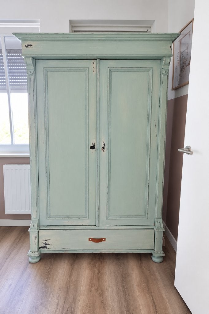 Brocante kledingkast, Ophalen, Gebruikt, 100 tot 150 cm, 150 tot 200 cm