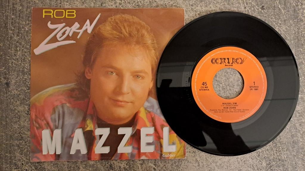 Rob zorn  - mazzel, Gebruikt, 7 inch, Single, Nederlandstalig