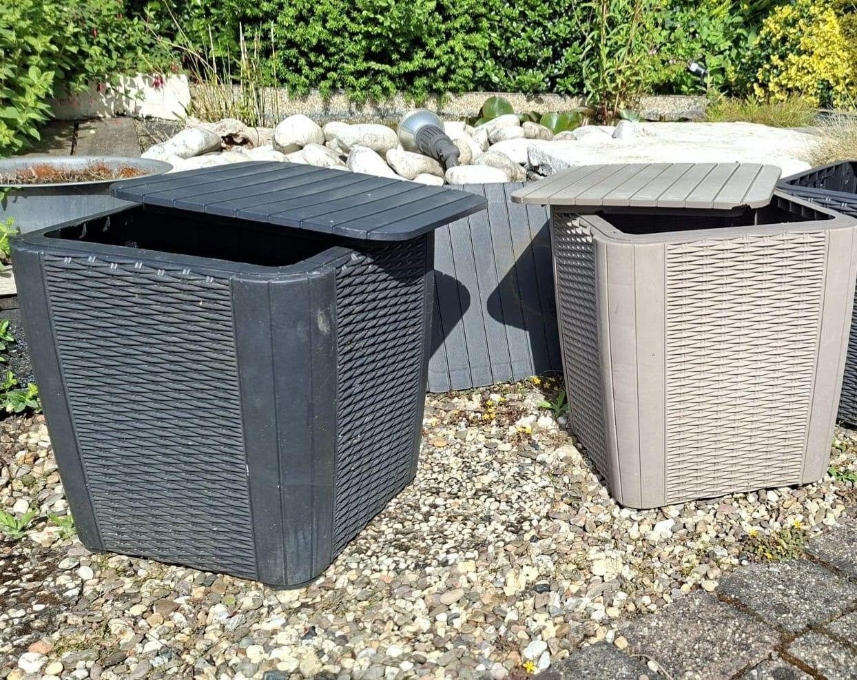 Allibert Luzon bijzettafels met opbergruimte, Ophalen, Gebruikt