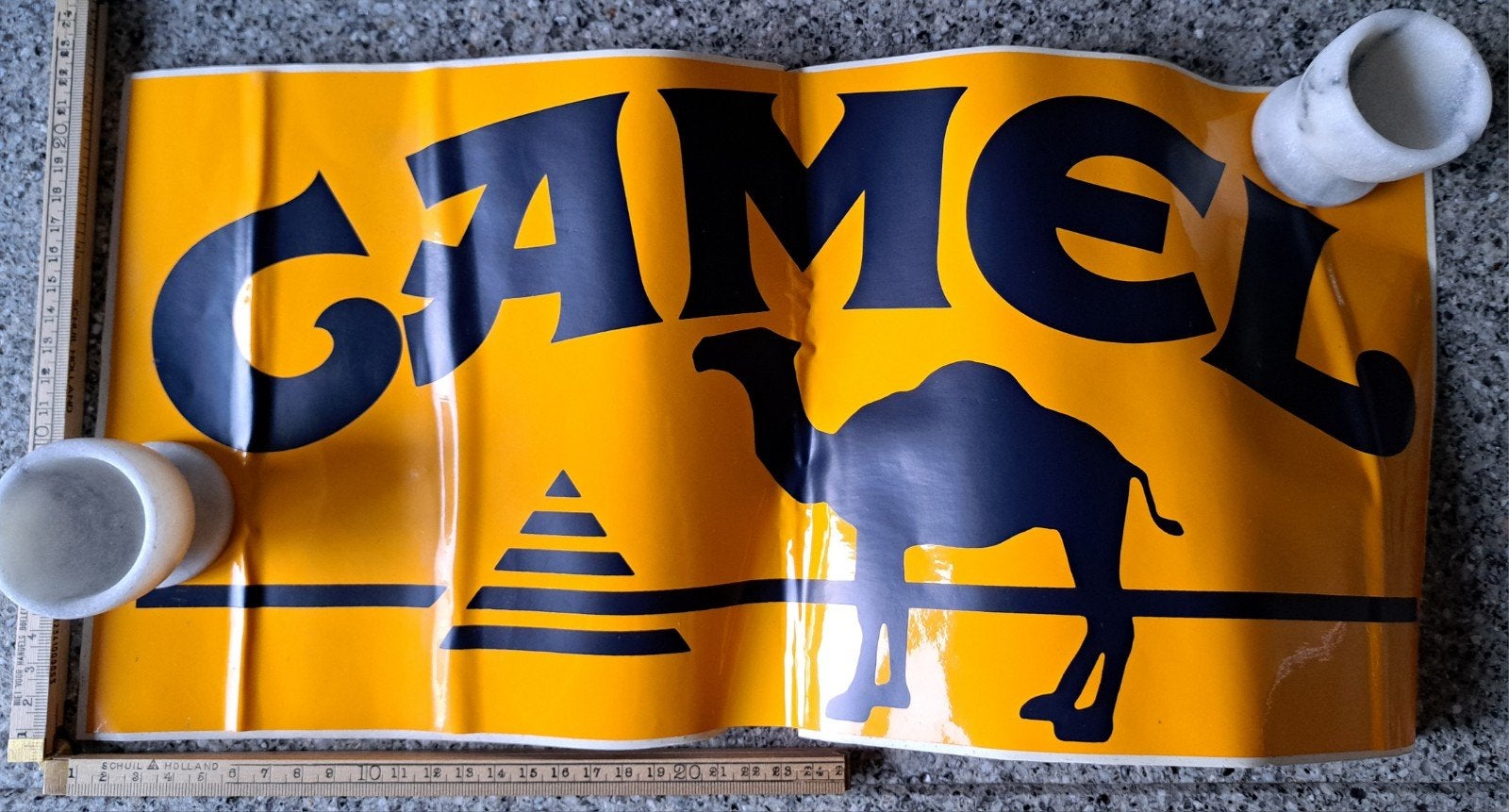 Vintage sticker Camel sigaretten merk logo kameel tabak, Ophalen of Verzenden, Zo goed als nieuw, Merk
