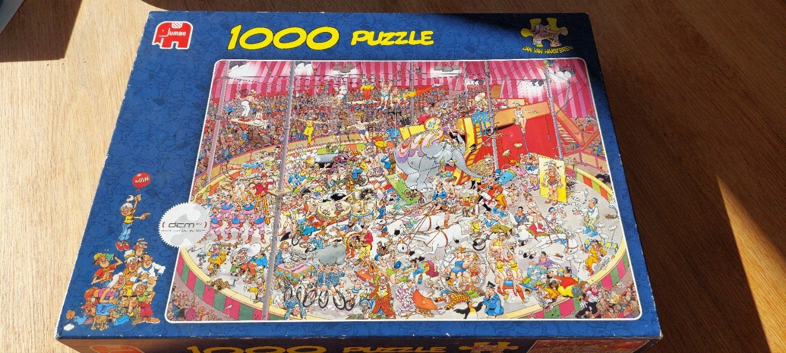 Jan van Haasteren puzzel 1000 stukjes Circus, Ophalen, 500 t/m 1500 stukjes, Gebruikt, Legpuzzel