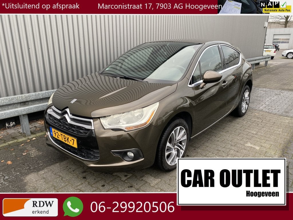 Citroën DS4 1.6 VTi So Chic 157Dkm.NAP, Leer/Stof, Clima, C, Auto's, Citroën, Euro 5, Stof, Gebruikt, 4 cilinders