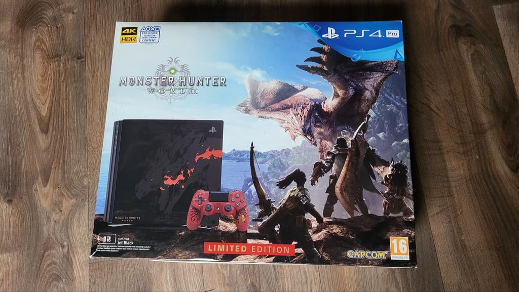 PS4 Pro Monster Hunter World Limited Edition 1TB, Spelcomputers en Games, Spelcomputers | Sony PlayStation 4, Gebruikt, Pro, 1 TB