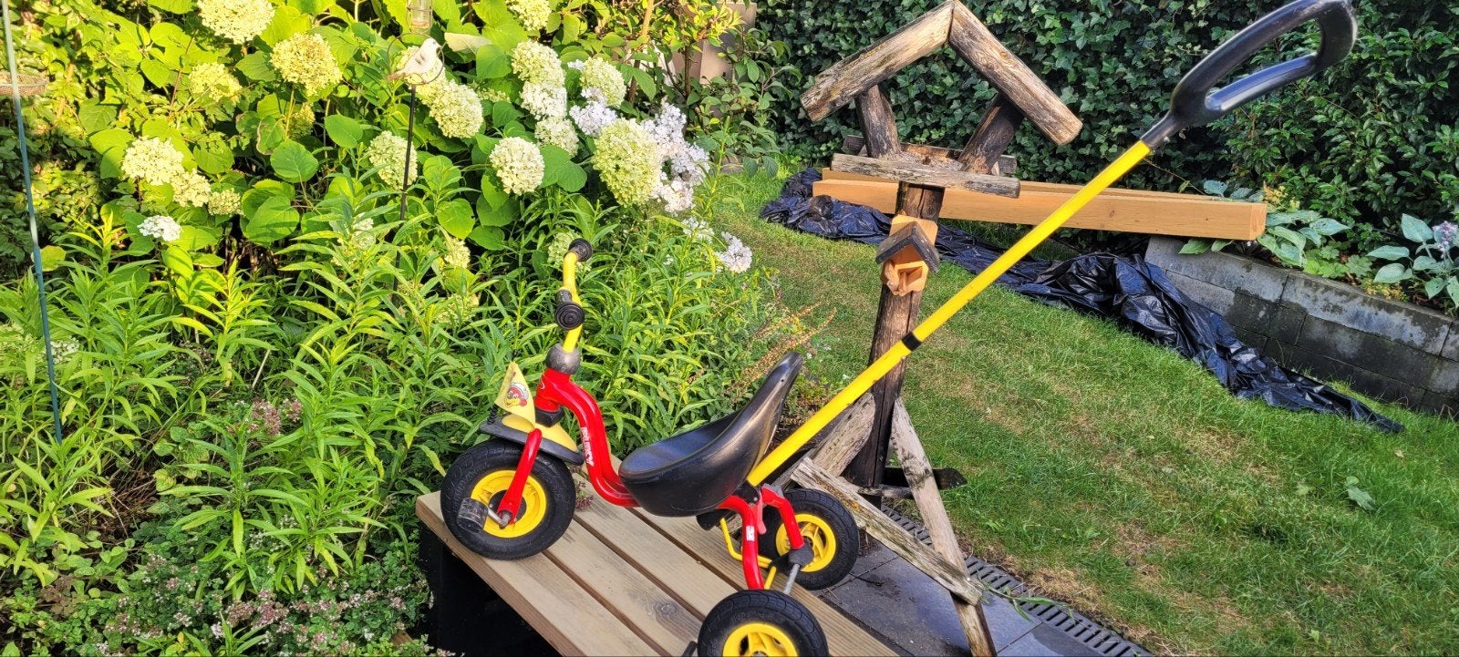 Puky driewieler met afneembare duwstang, Kinderen en Baby's, Speelgoed | Buiten | Voertuigen en Loopfietsen, Ophalen, Gebruikt