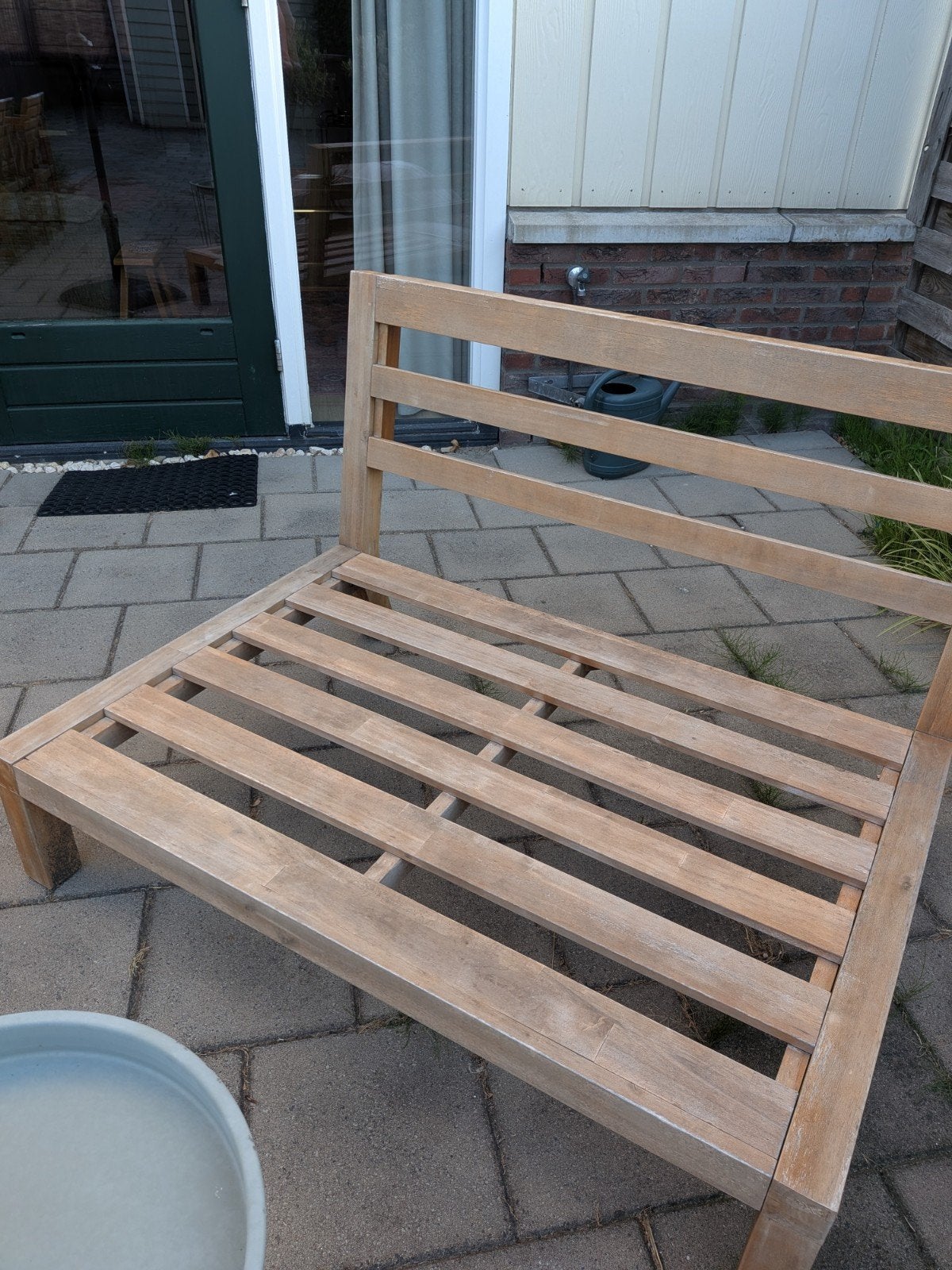 Karwei tuin bankje lounge bankje van hout, Ophalen, Hout