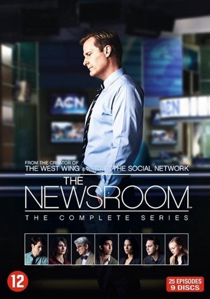 The Newsroom (9xDVD SET) De COMPLETE Serie! - Seizoen 1+2+3, Cd's en Dvd's, Dvd's | Tv en Series, Engels, Alle leeftijden, Nederlands