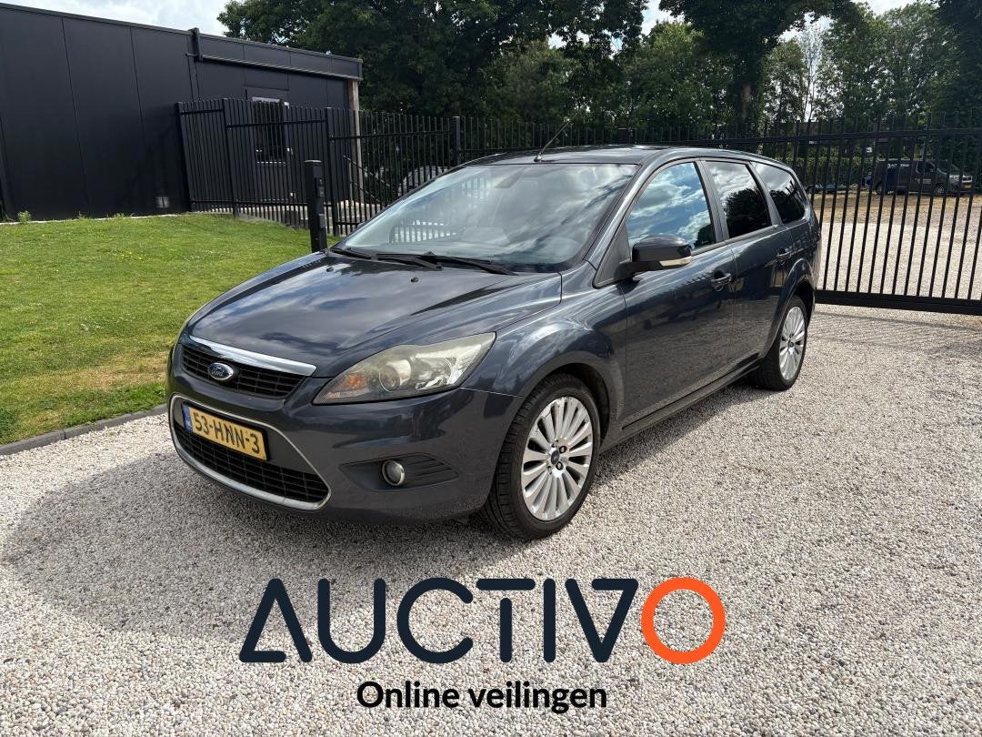 Ford Focus Wagon 1.6 TDCi Titanium, Auto's, Ford, 101 pk, Zwart, 4 cilinders, Origineel Nederlands
