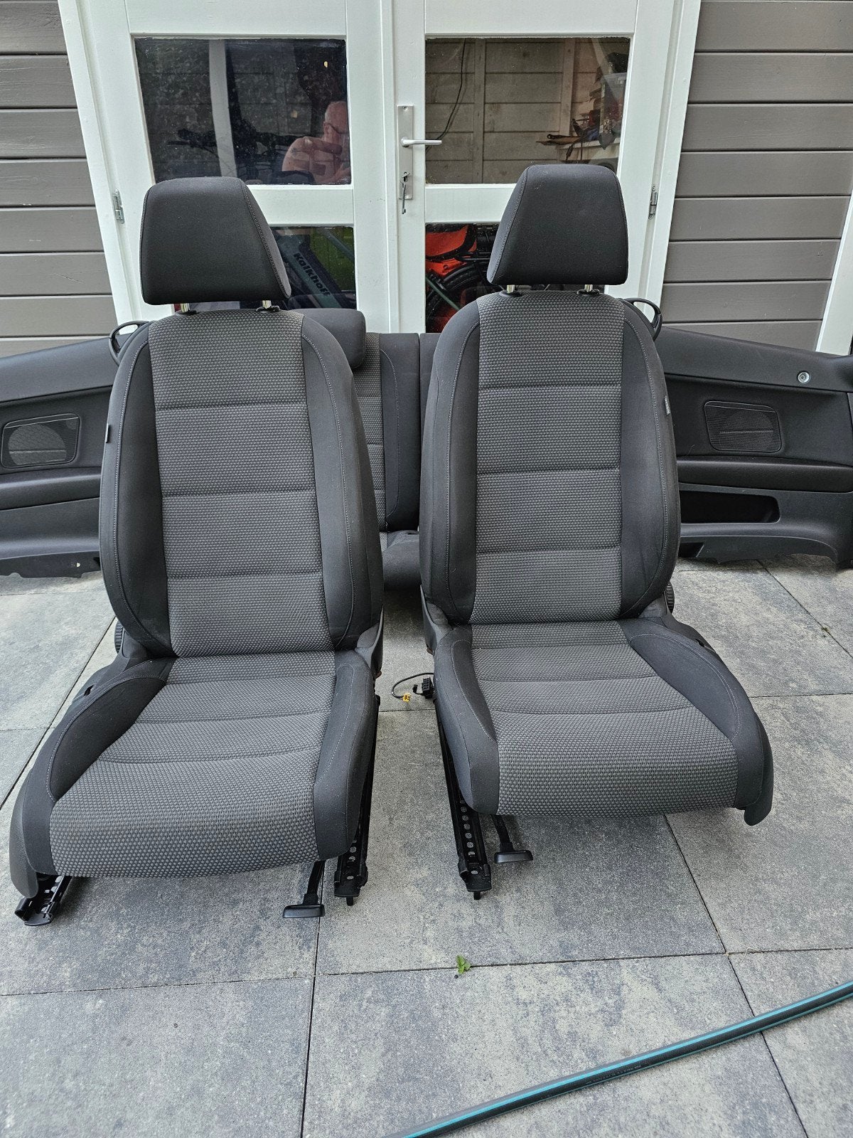 Interieur Golf 6 Cabrio - Zwart/Grijze Stof (4 Panelen), Auto-onderdelen, Ophalen, Gebruikt, Volkswagen