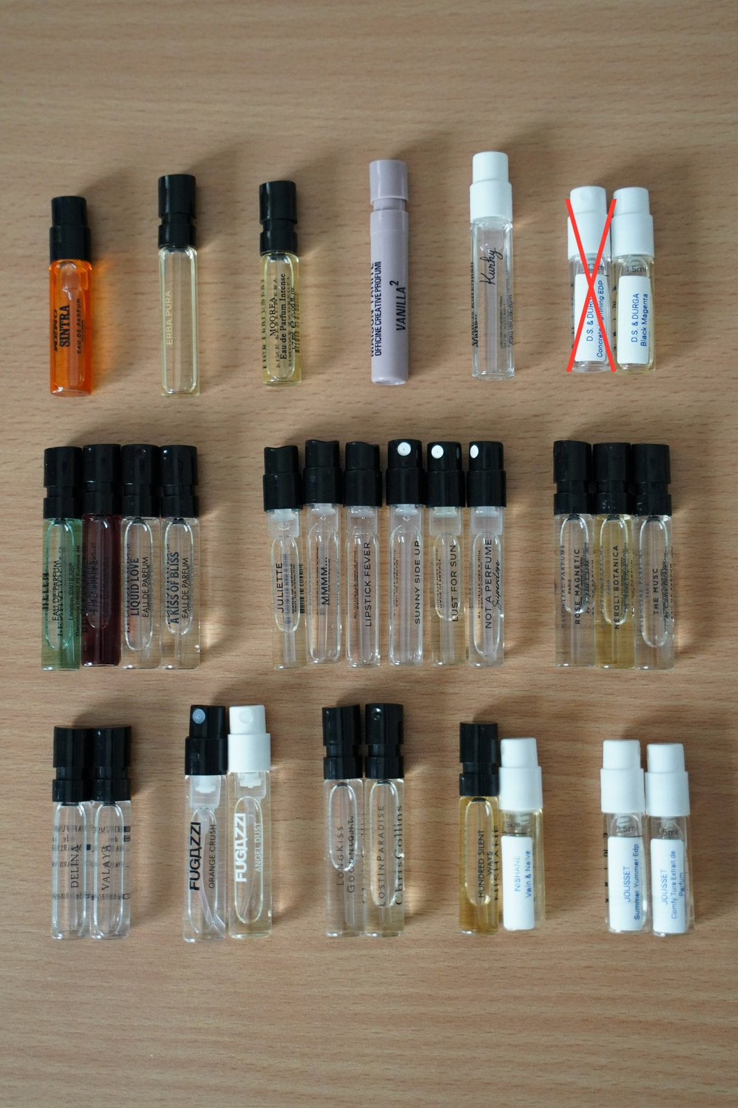 Dames parfum sampleset (diverse niche merken), Ophalen of Verzenden, Gebruikt