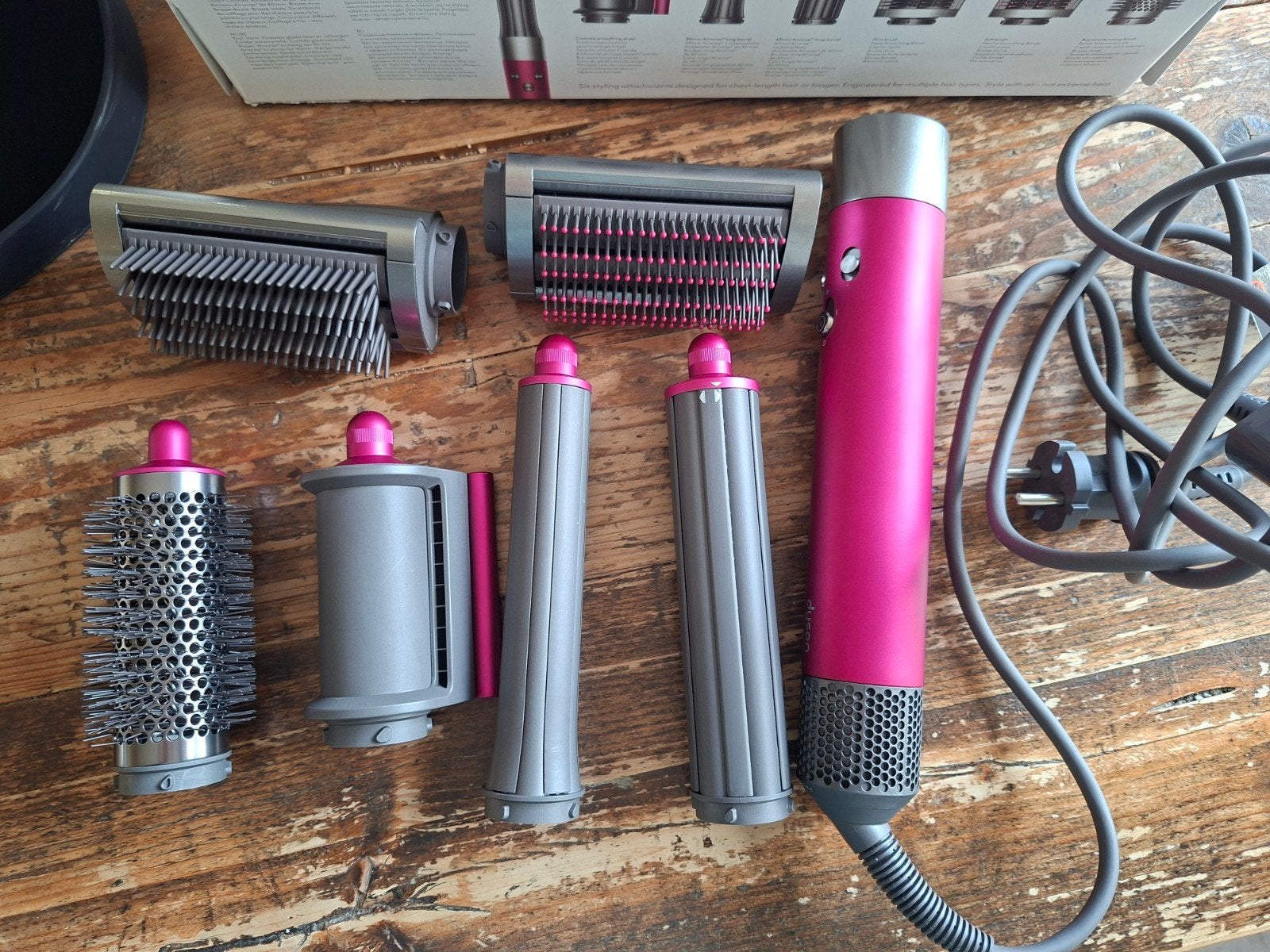 Dyson Airwrap Complete Long!, Ophalen, Zo goed als nieuw, Föhn of Haardroger