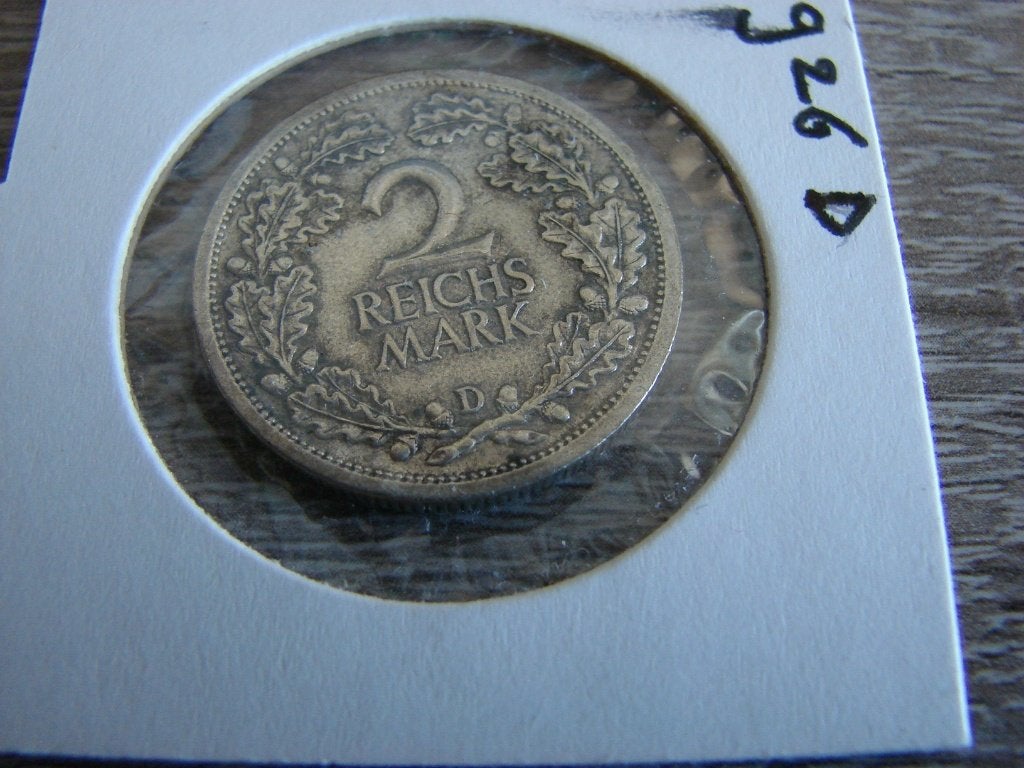 Munt Deutsche Reich  2 mark  1926 d  zilver, Ophalen of Verzenden, Duitsland, Zilver