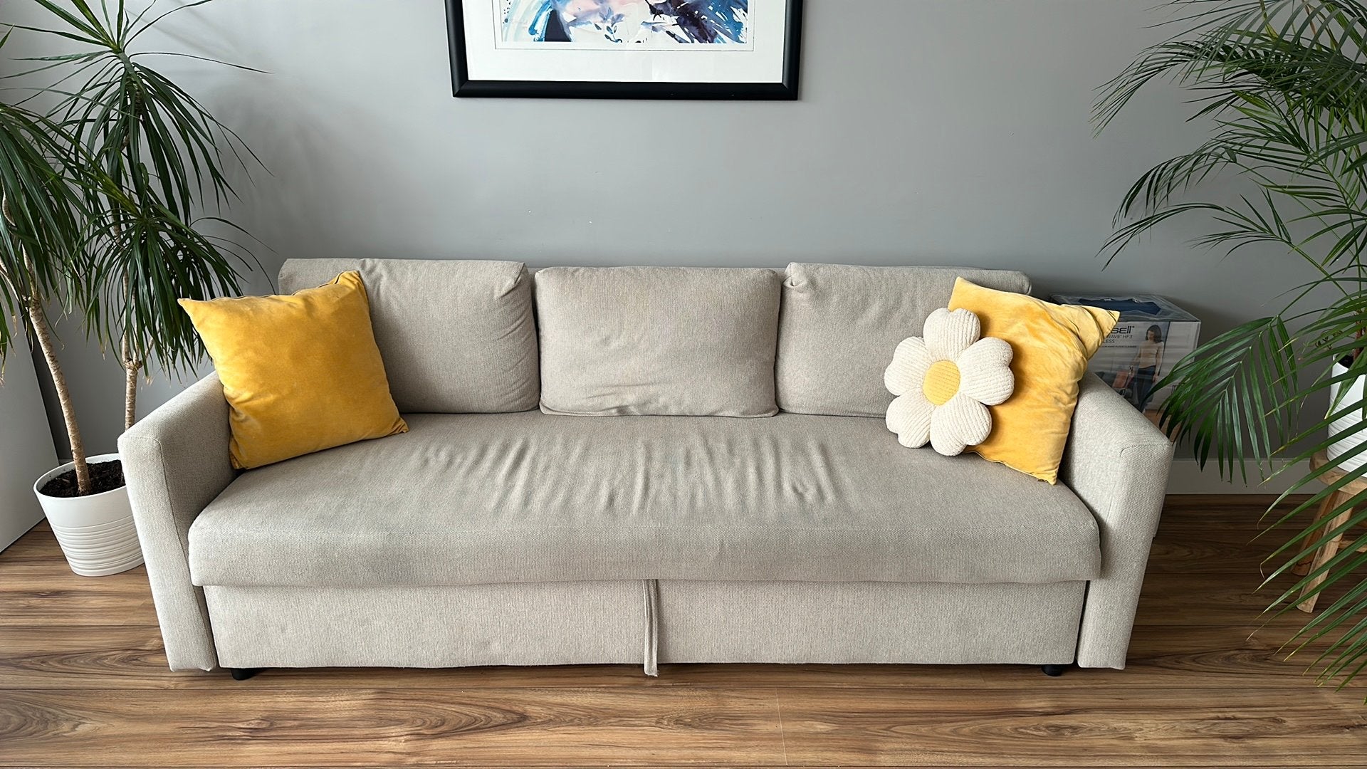 Bank met slaapfunctie. Ikea, Ophalen, Zo goed als nieuw, Tweepersoons, Minder dan 150 cm