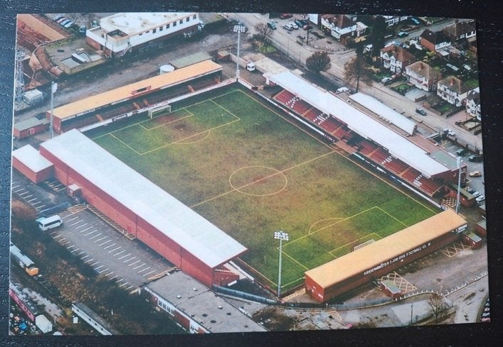 Stadion ansichtkaart Kidderminster Harriers, Ophalen of Verzenden, Zo goed als nieuw, Buitenlandse clubs, Poster, Plaatje of Sticker
