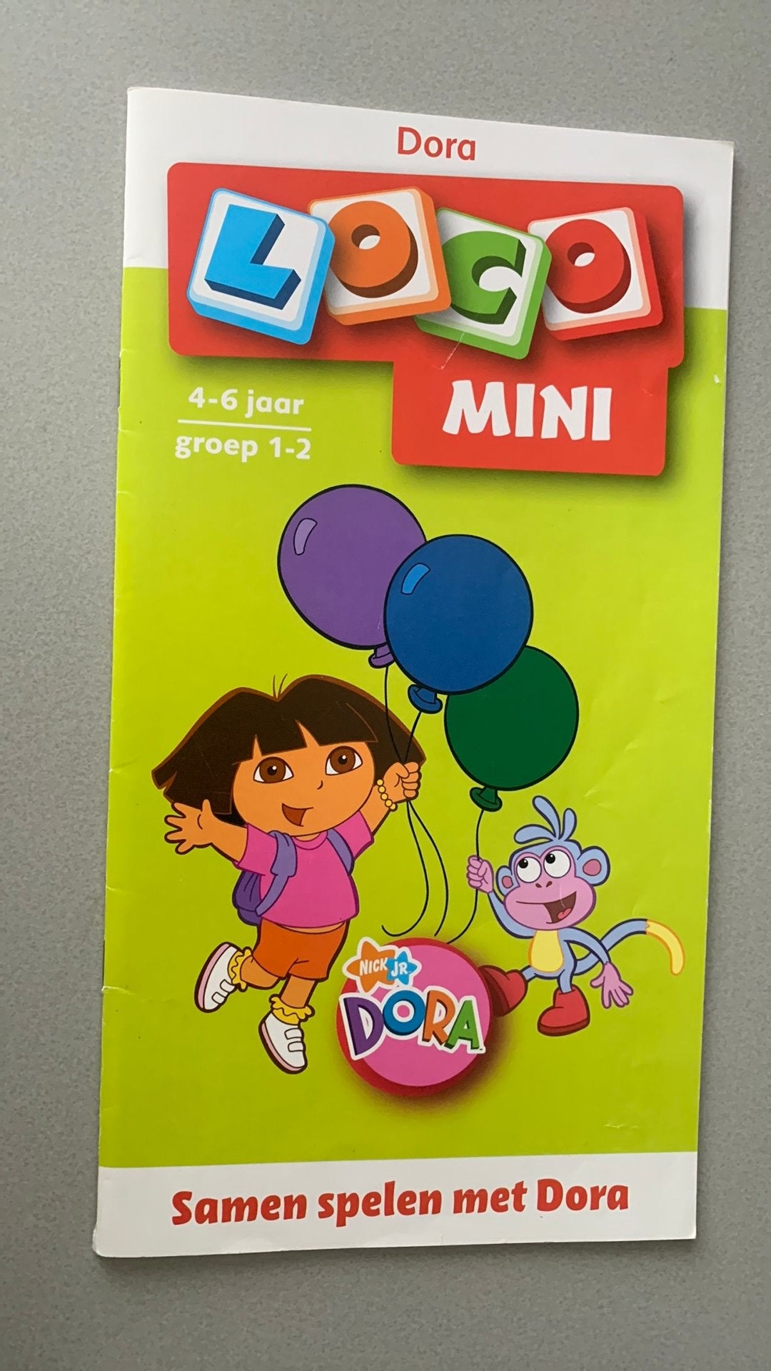 Boekje Mini Loco Samen spelen met Dora, Ophalen of Verzenden, Gebruikt
