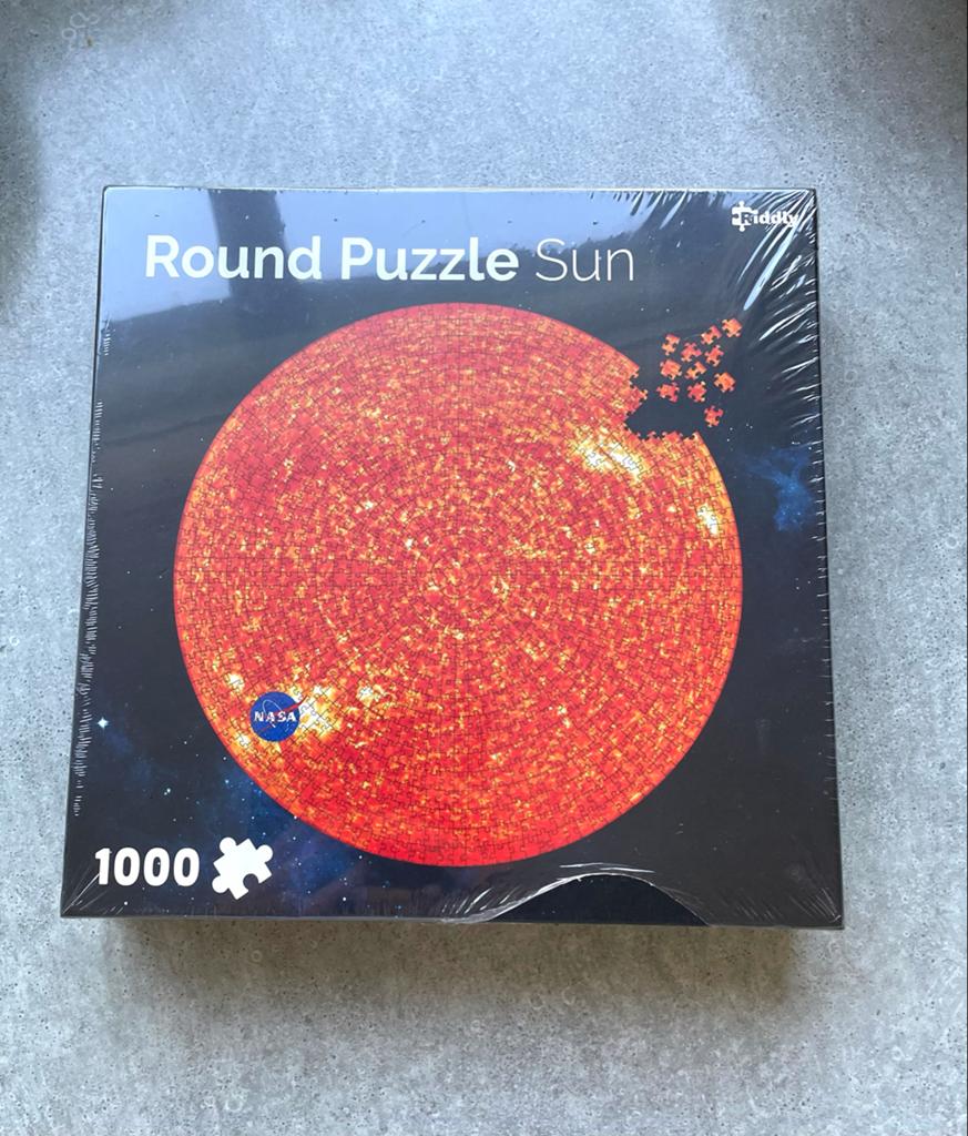 Nieuwe Puzzel Zon 1000 Stukjes - Riddly NASA Round Puzzle, Ophalen of Verzenden, 500 t/m 1500 stukjes, Nieuw, Legpuzzel