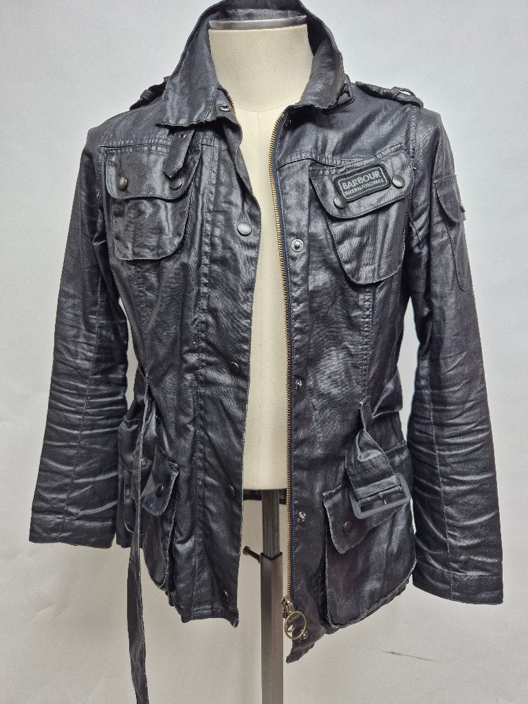 Barbour duralinen dames jas, maat 38, Maat 38/40 (M), Barbour, Zwart, Ophalen of Verzenden
