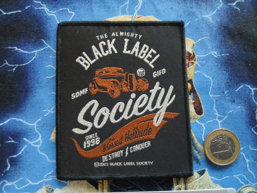 Black Label Society VRIJ  mooie the almighty patch b75 METAL, Verzenden, Nieuw, Kleding