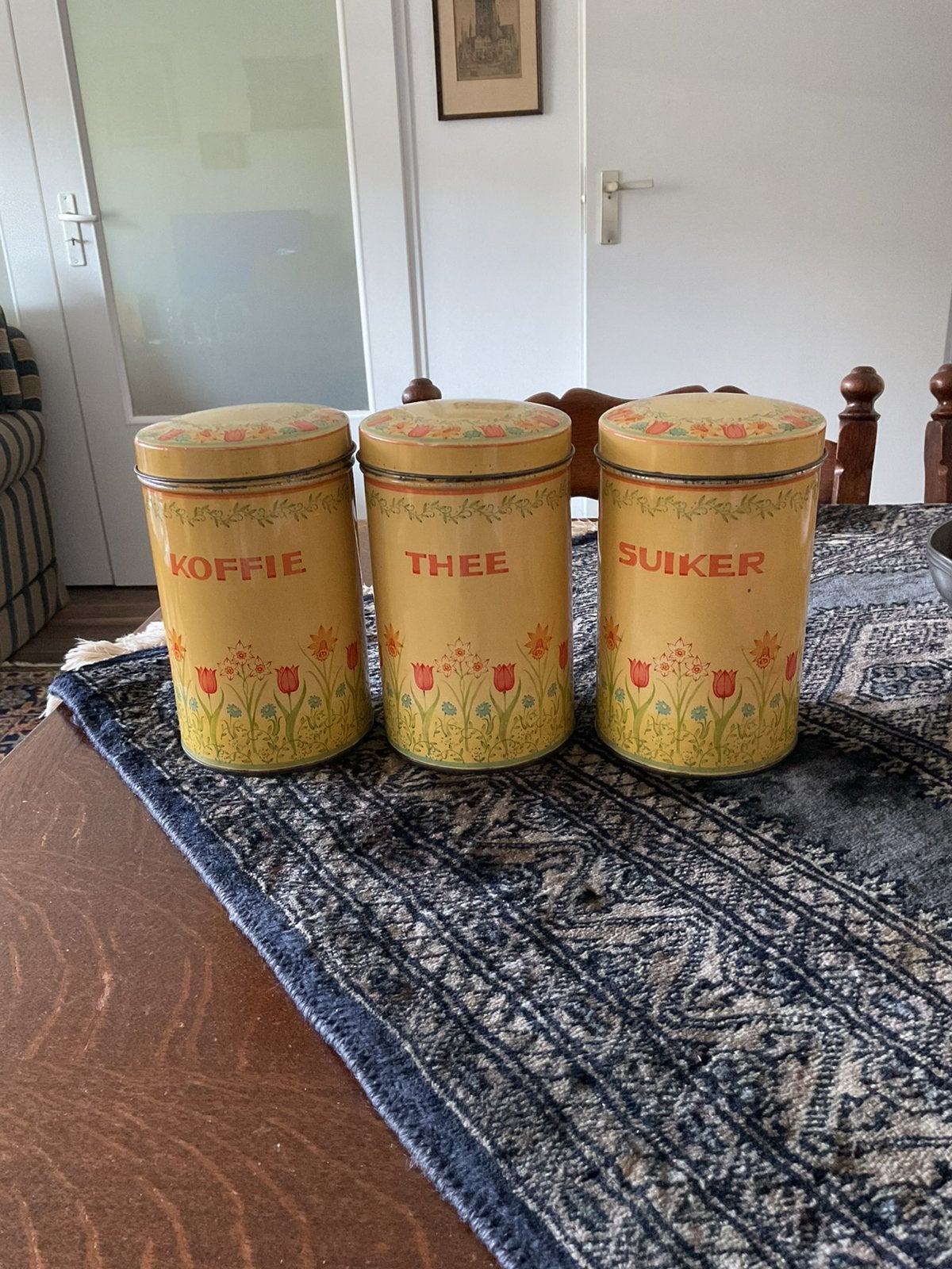 Vintage brbantia voorraad blikken, Ophalen of Verzenden, Gebruikt