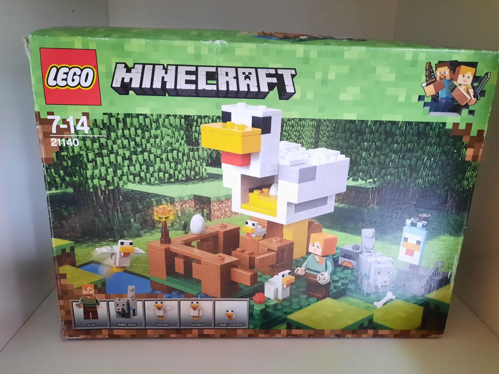 Lego Minecraft Kippenhok (21140) - Zo goed als nieuw, Minecraft, Lego, Ophalen of Verzenden, Zo goed als nieuw