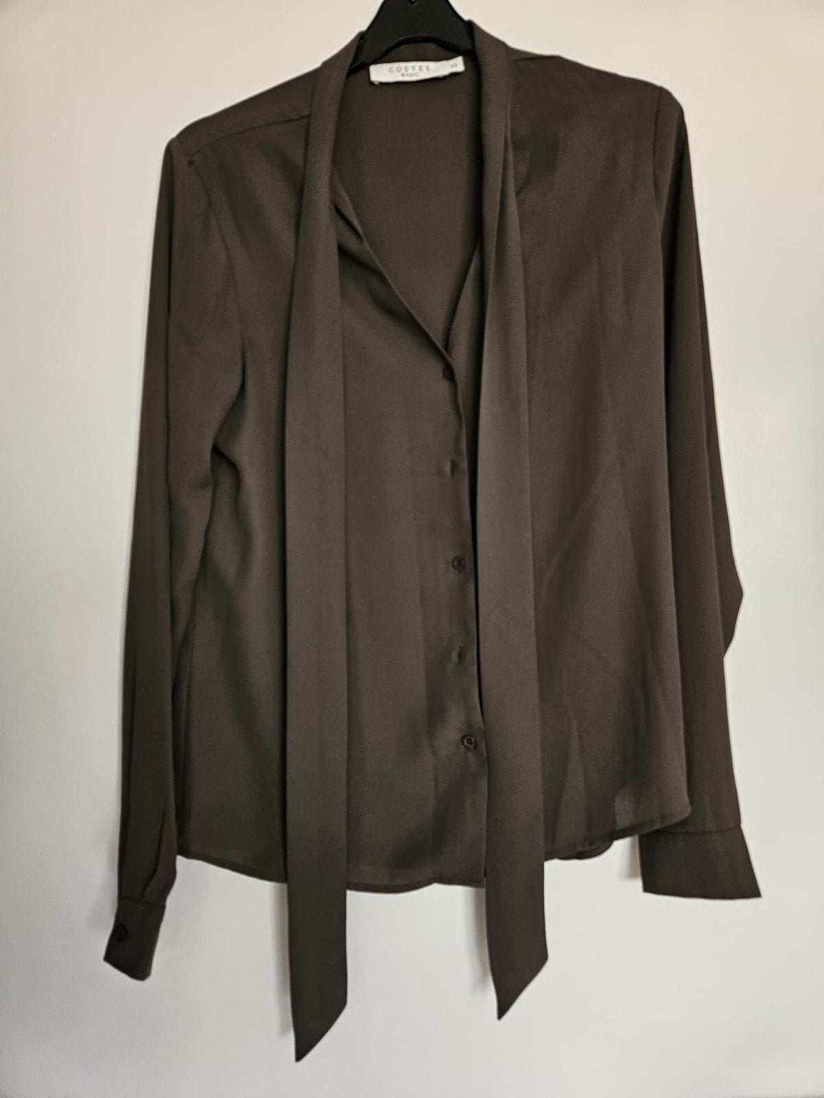 Costes Donkergroene Blouse met Strikdetail - Maat XS, Ophalen of Verzenden, Zo goed als nieuw, Maat 34 (XS) of kleiner, Groen