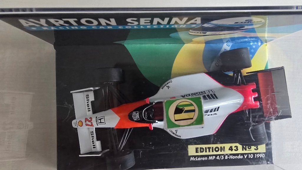 Ayrton Senna - No 03 McLaren MP 4/5B Honda V10 1990, Ophalen of Verzenden, Zo goed als nieuw, Auto, MiniChamps