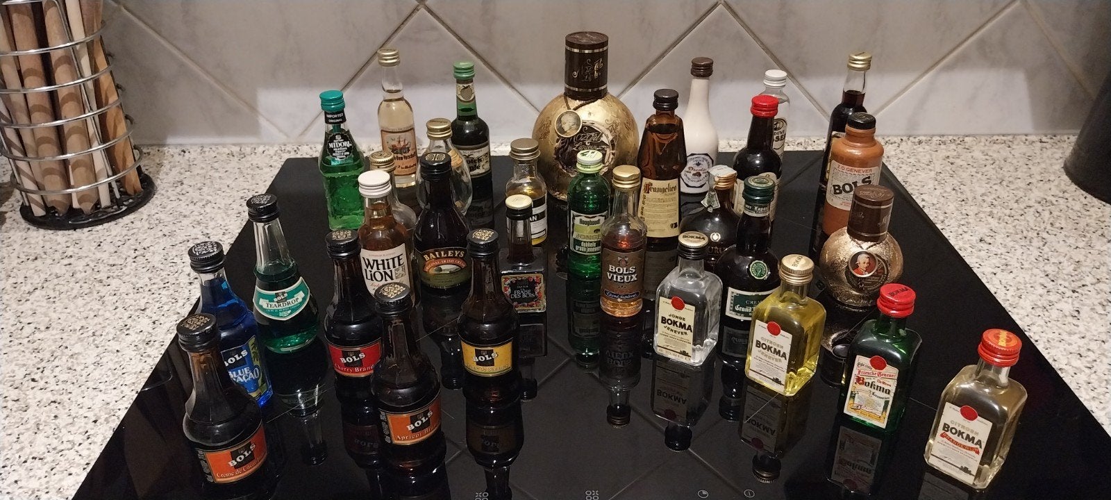 Collectie miniatuur drankflessen (bijna allemaal ongeopend), Ophalen of Verzenden, Gebruikt