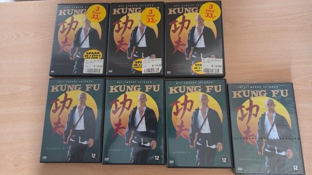Kung Fu DVD Boxsets - Seizoen 1 & 2 (7 DVD's), Nederlands, Seizoen 1, Ophalen of Verzenden, Actie en Avontuur